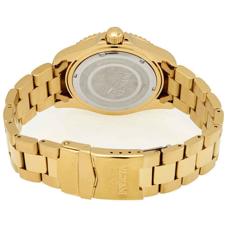 NEW!! Invicta Men'S 43MM Pro Diver Quartz 3 Hand Blue Dial Gold-Tone Watch