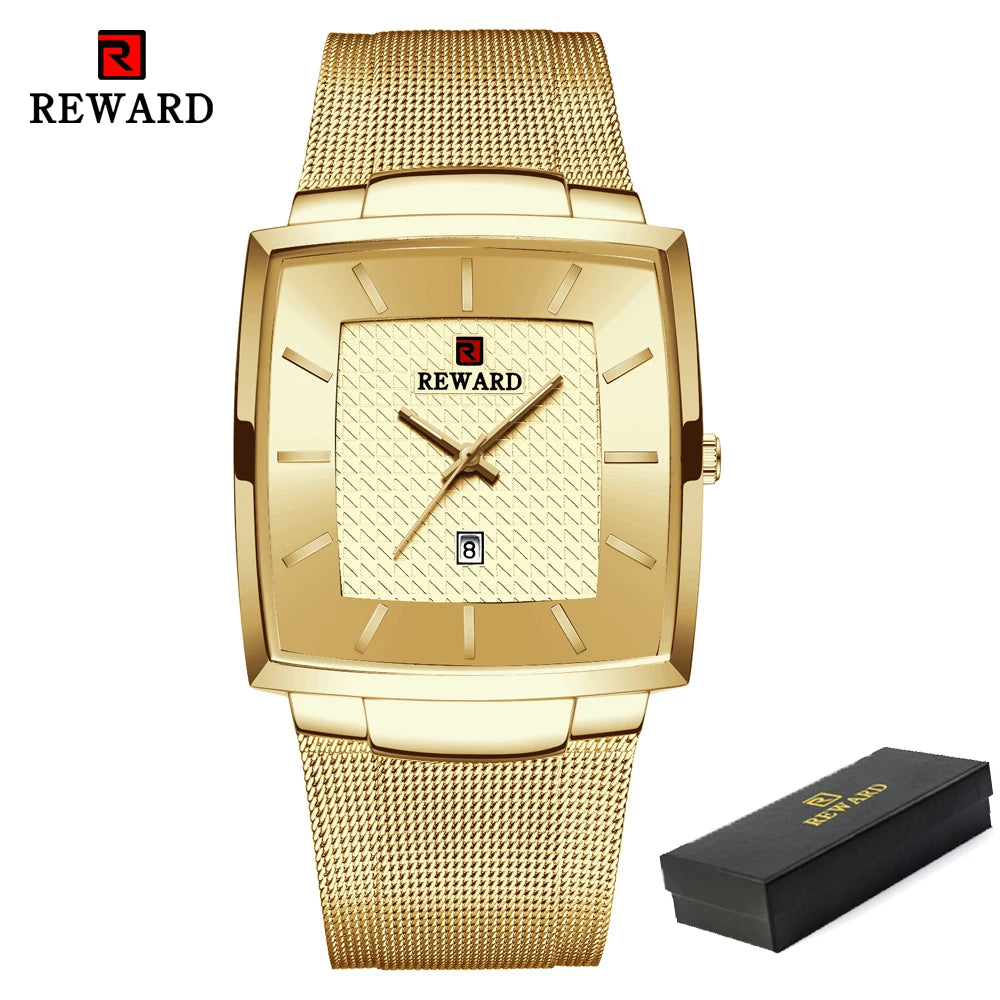 Fashion Blue Men'S Watches 2023 New Top Luxury Brand Watch Men Business Waterproof Stainless Steel Quartz Wristwatch