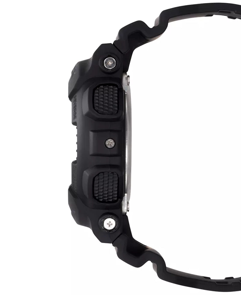 Men'S XL Digital Black Resin Strap Watch GD100-1B