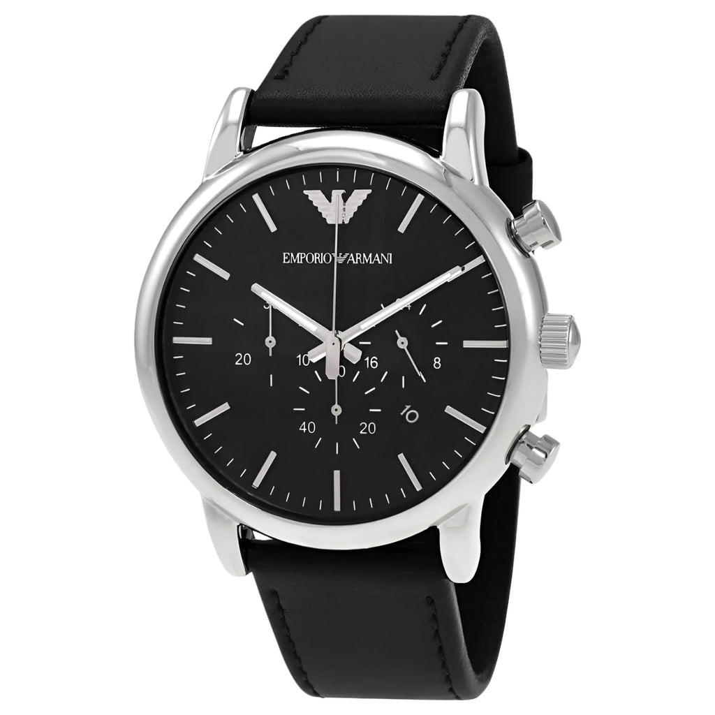 Classic Leather Chronograph Mens Watch AR1828