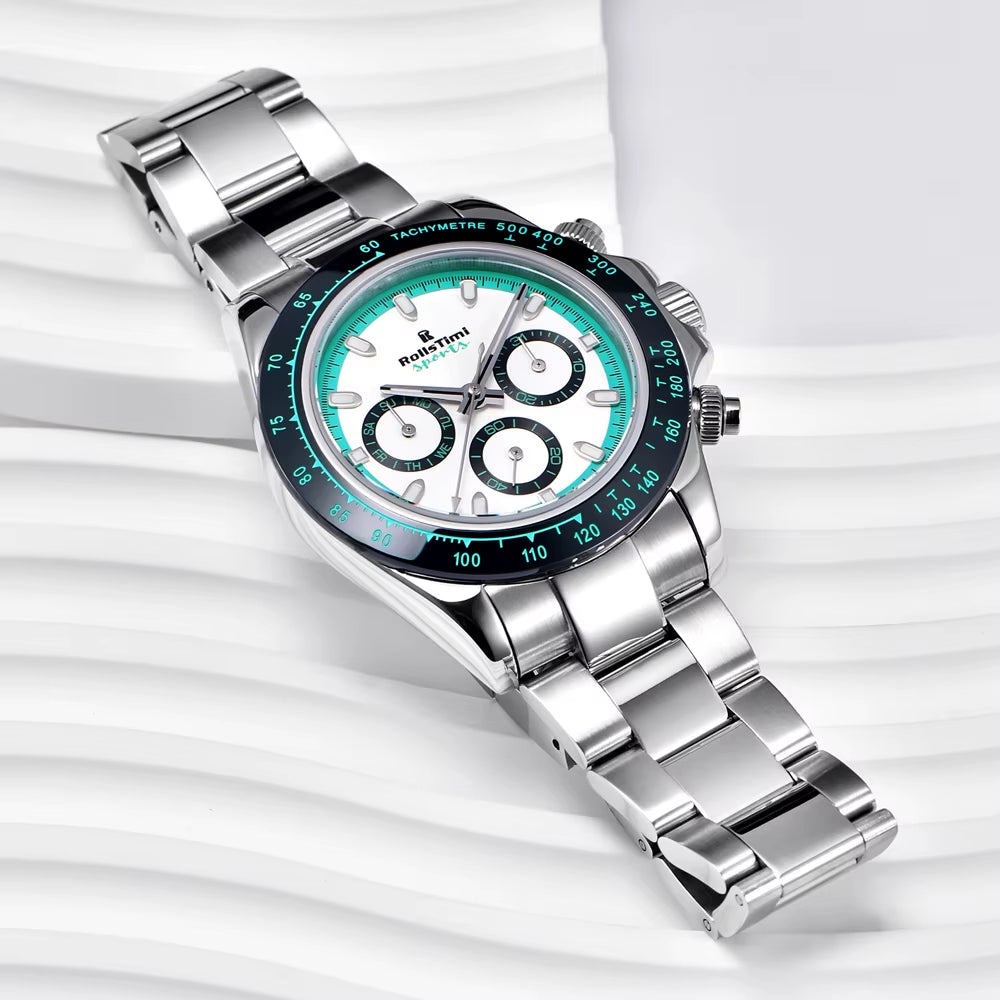 Watch Men'S 2025 Luxury Automatic Mechanical Men'S Watch Sports Chronograph Watch Luminous Stainless Steel Waterproof