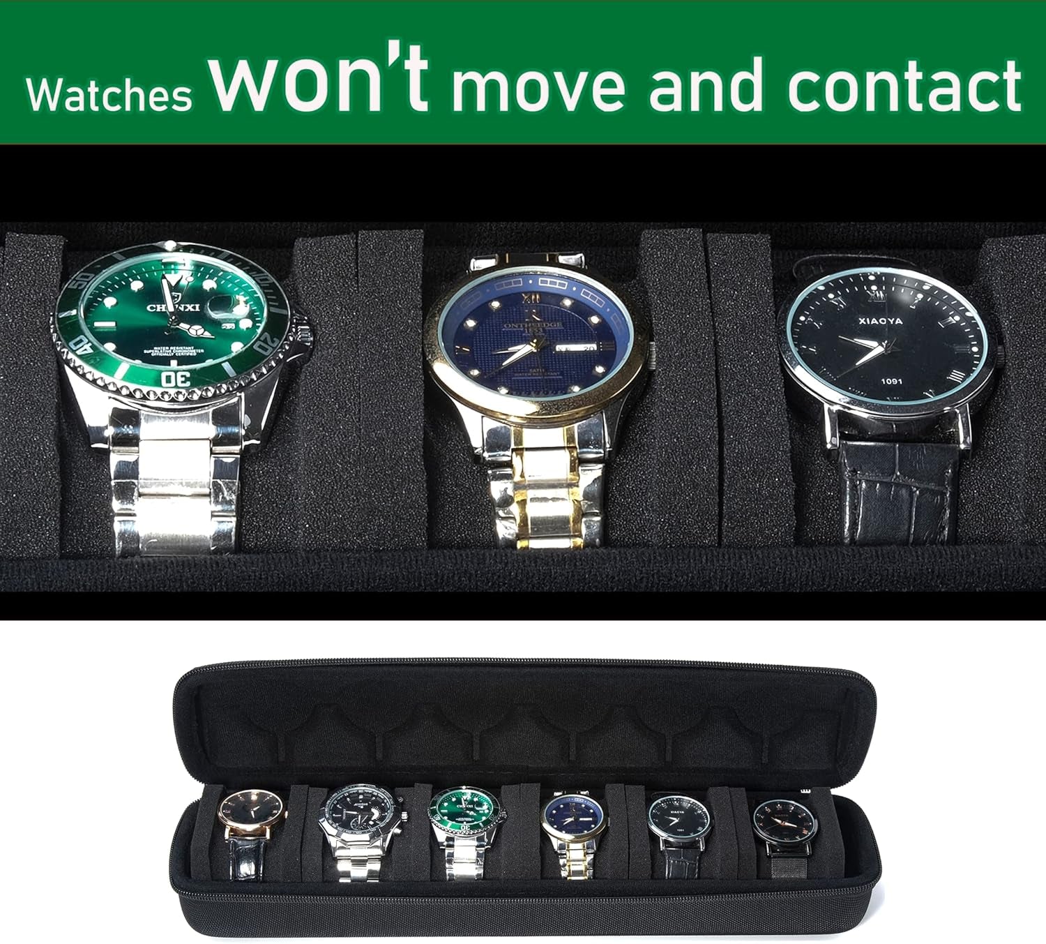 Watch Travel Case (Gray, 5 Slots)