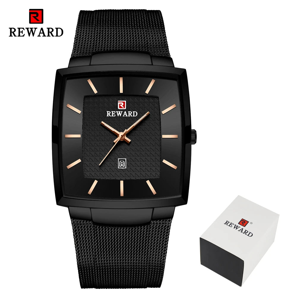Fashion Blue Men'S Watches 2023 New Top Luxury Brand Watch Men Business Waterproof Stainless Steel Quartz Wristwatch