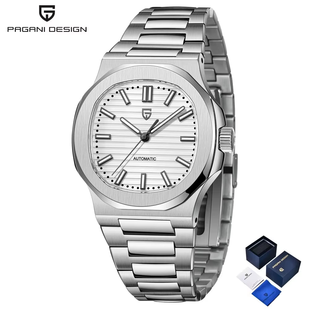 2025 New  Watches Rose Gold Luxury Automatic Mechanical Men'S Watch Sapphire Glass Stainless Steel Waterproof Clock