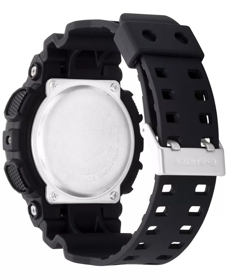 Men'S XL Digital Black Resin Strap Watch GD100-1B