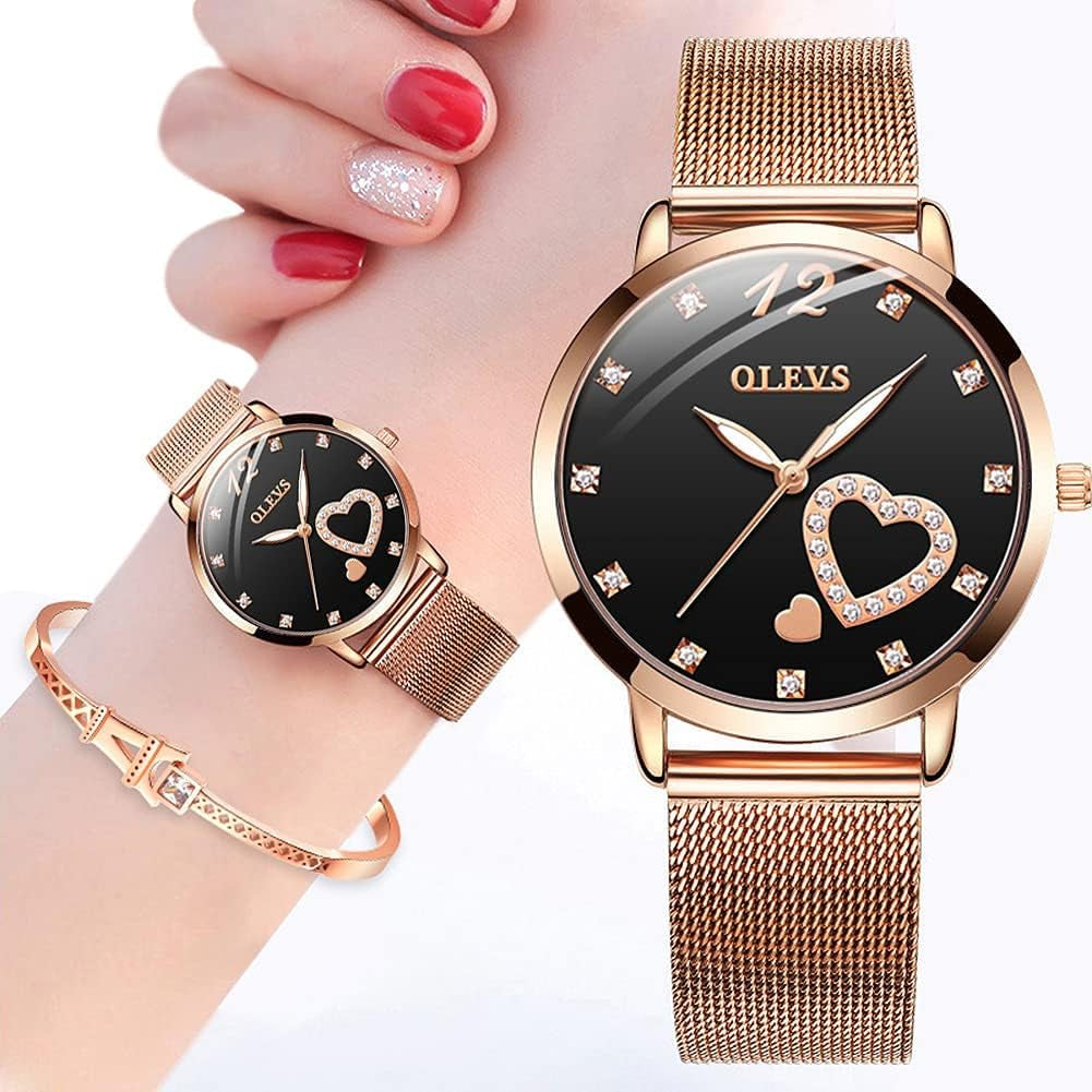 Ladies Watches Rose Gold Japanese Quartz Female Watches for Women Waterproof Stainless Steel Casual Dress Lady Wrist Watches