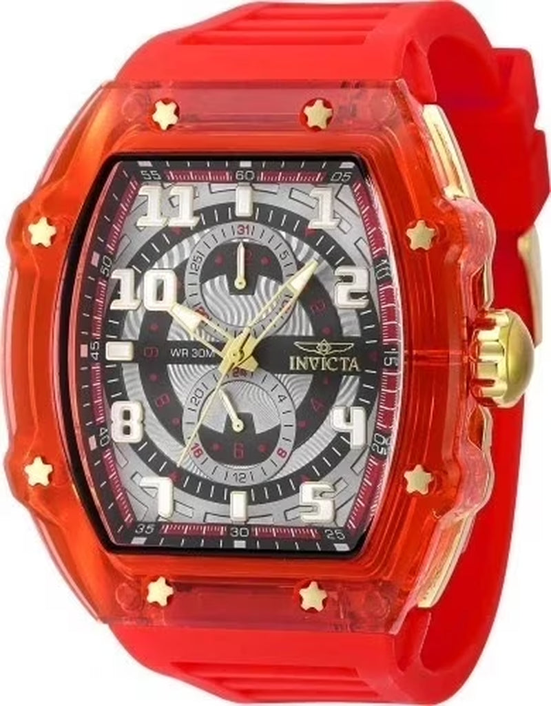 Men'S Racing 48.5Mm Red/ Gold VH67 Quartz Watch IN-48713