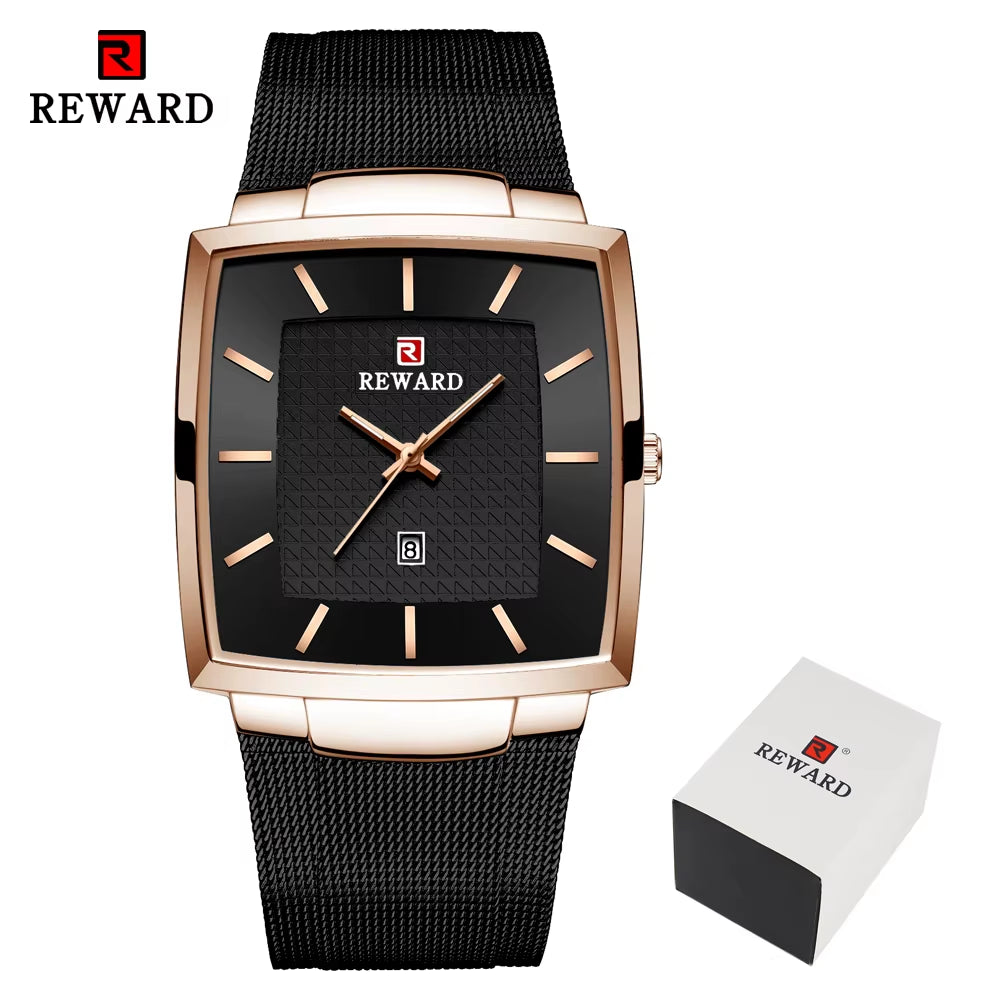 Fashion Blue Men'S Watches 2023 New Top Luxury Brand Watch Men Business Waterproof Stainless Steel Quartz Wristwatch