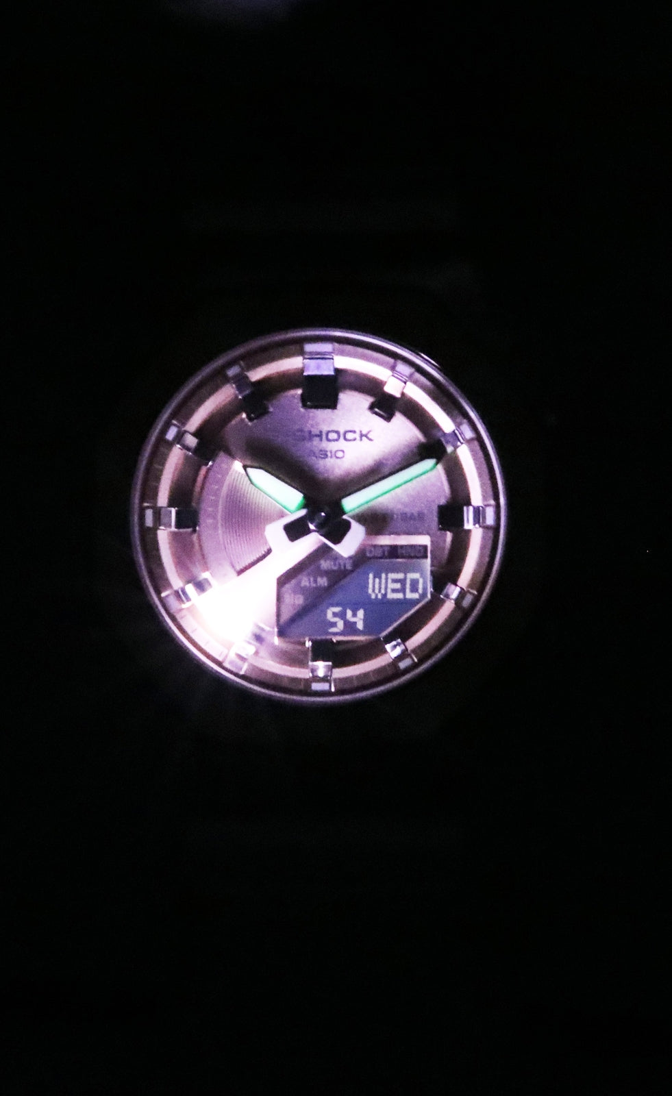 Casio G-Shock Rose Gold Dial Sports Quartz 200M Women'S Watch GM-S2100CW-7A