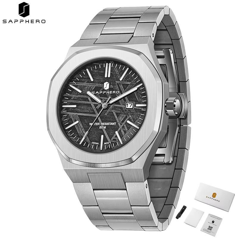 Men'S Watches Classic Business Watches Stainless Steel Watches High-End Clocks Imported Movements Sports Wristwatch