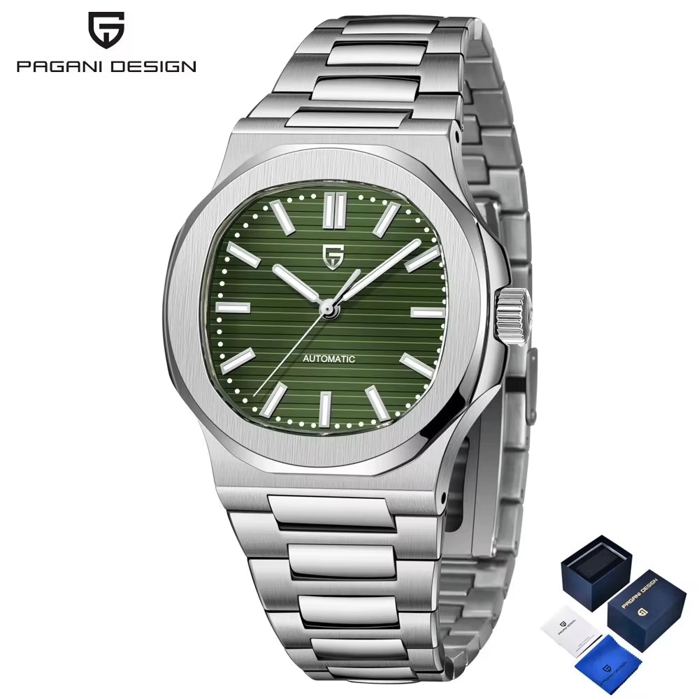 2025 New  Watches Rose Gold Luxury Automatic Mechanical Men'S Watch Sapphire Glass Stainless Steel Waterproof Clock