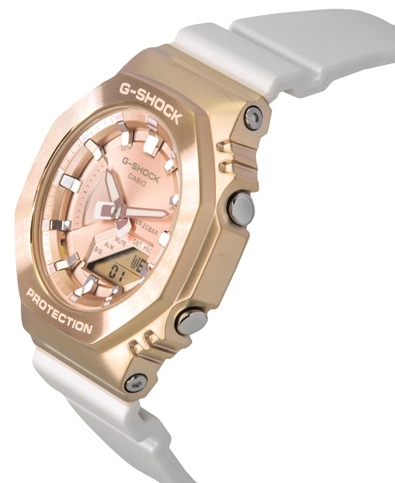 Casio G-Shock Rose Gold Dial Sports Quartz 200M Women'S Watch GM-S2100CW-7A