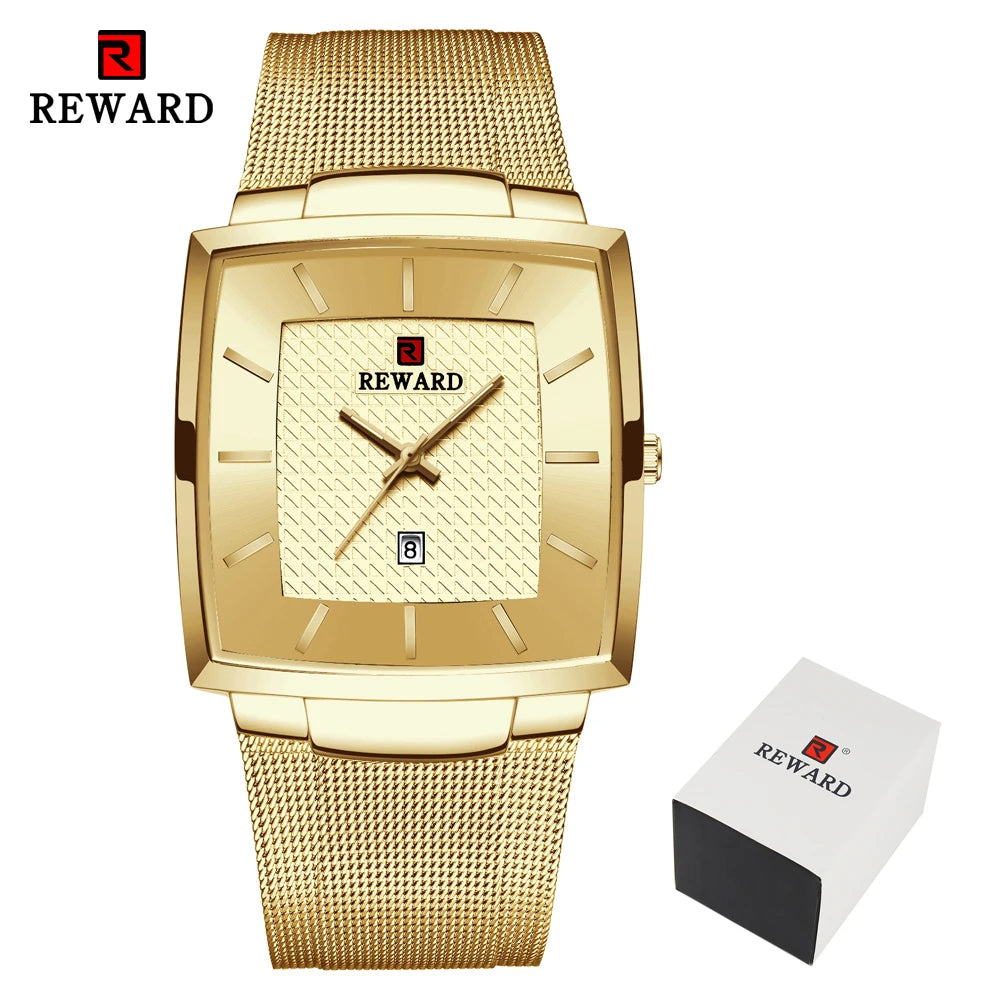 Fashion Blue Men'S Watches 2023 New Top Luxury Brand Watch Men Business Waterproof Stainless Steel Quartz Wristwatch