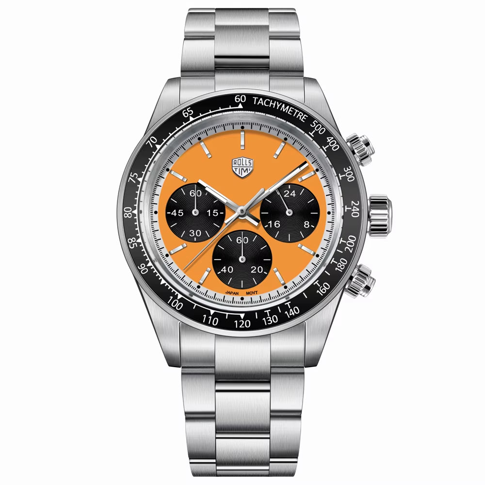 Men'S Watches  New Watches Men'S Brand Luxury Quartz Watches Men'S Chronograph AR Sapphire Mirror 100 Meters Waterproof