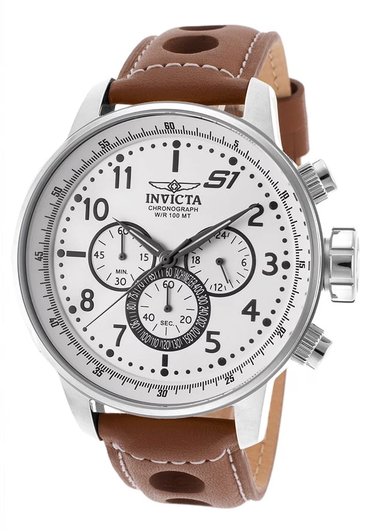 Men'S New 16009 S1 Rally Analog Display Japanese Quartz Brown Watch