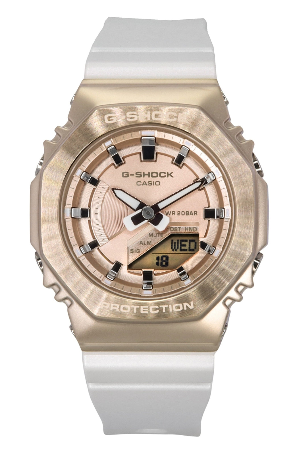Casio G-Shock Rose Gold Dial Sports Quartz 200M Women'S Watch GM-S2100CW-7A